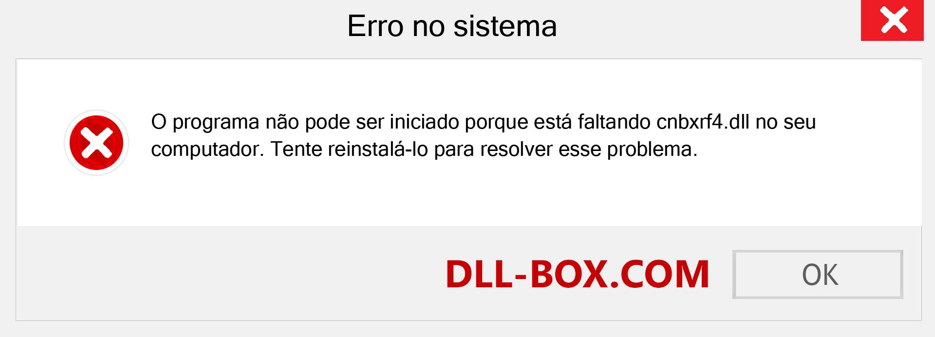 Arquivo cnbxrf4.dll ausente ?. Download para Windows 7, 8, 10 - Correção de erro ausente cnbxrf4 dll no Windows, fotos, imagens